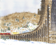 Unstoppable Christmas Train Trestle
